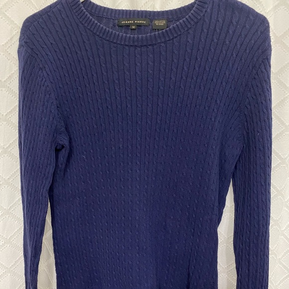 JEANNE PIERRE Sweaters - Jeanna Pierre long sleeve navy sweater